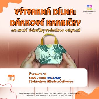 Dárkové krabičky na malé dárečky technikou origami.